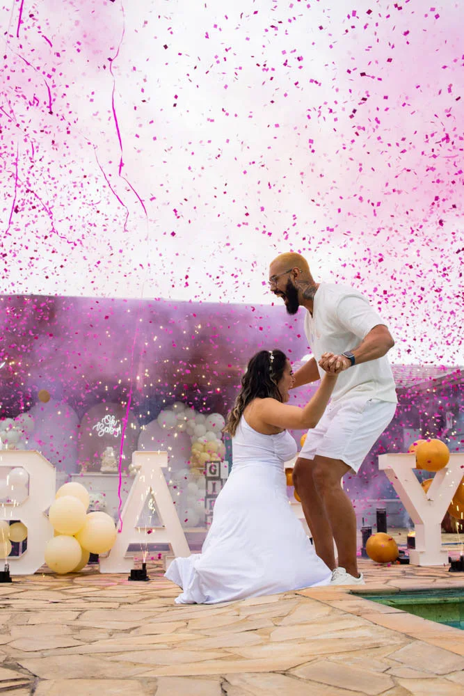 Chá Revelação · Rapha & Ka — fotografia 100