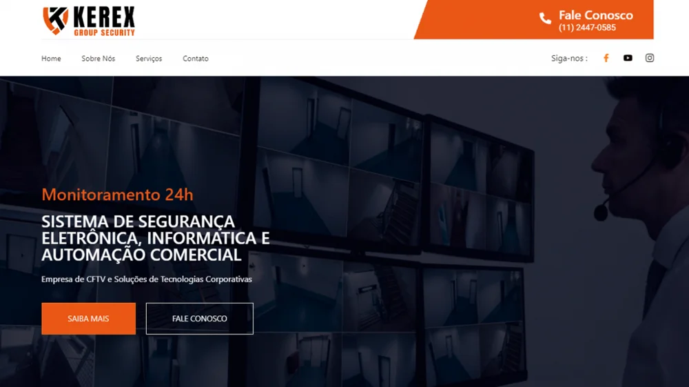 Site Kerex Group — projeto de Thiago Takiyama