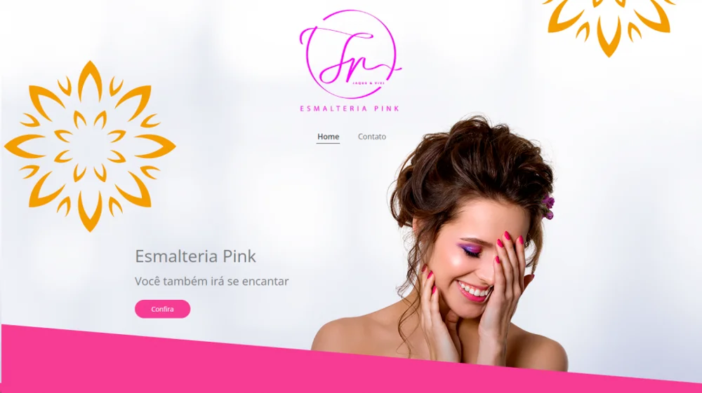 Site Esmalteria Pink — projeto de Thiago Takiyama