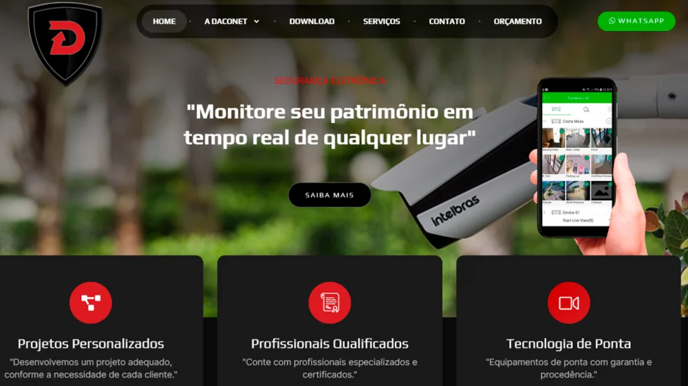 Site Daconet — projeto de Thiago Takiyama